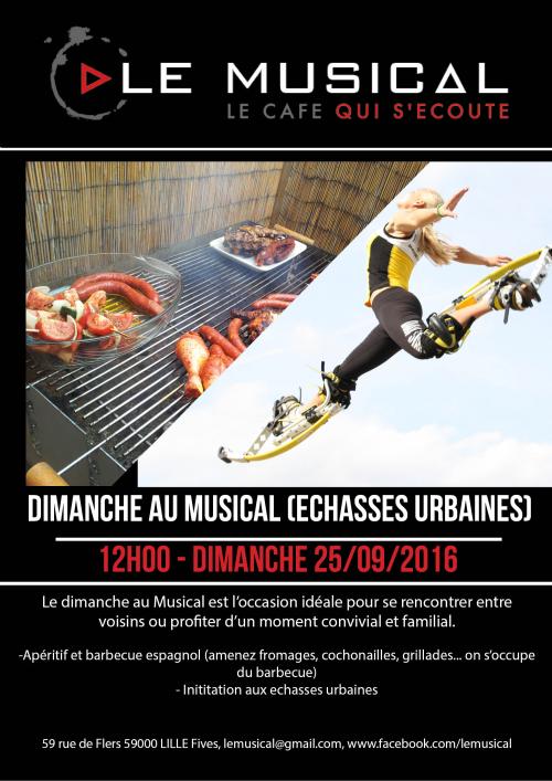 Initiation échasses urbaines + bbq